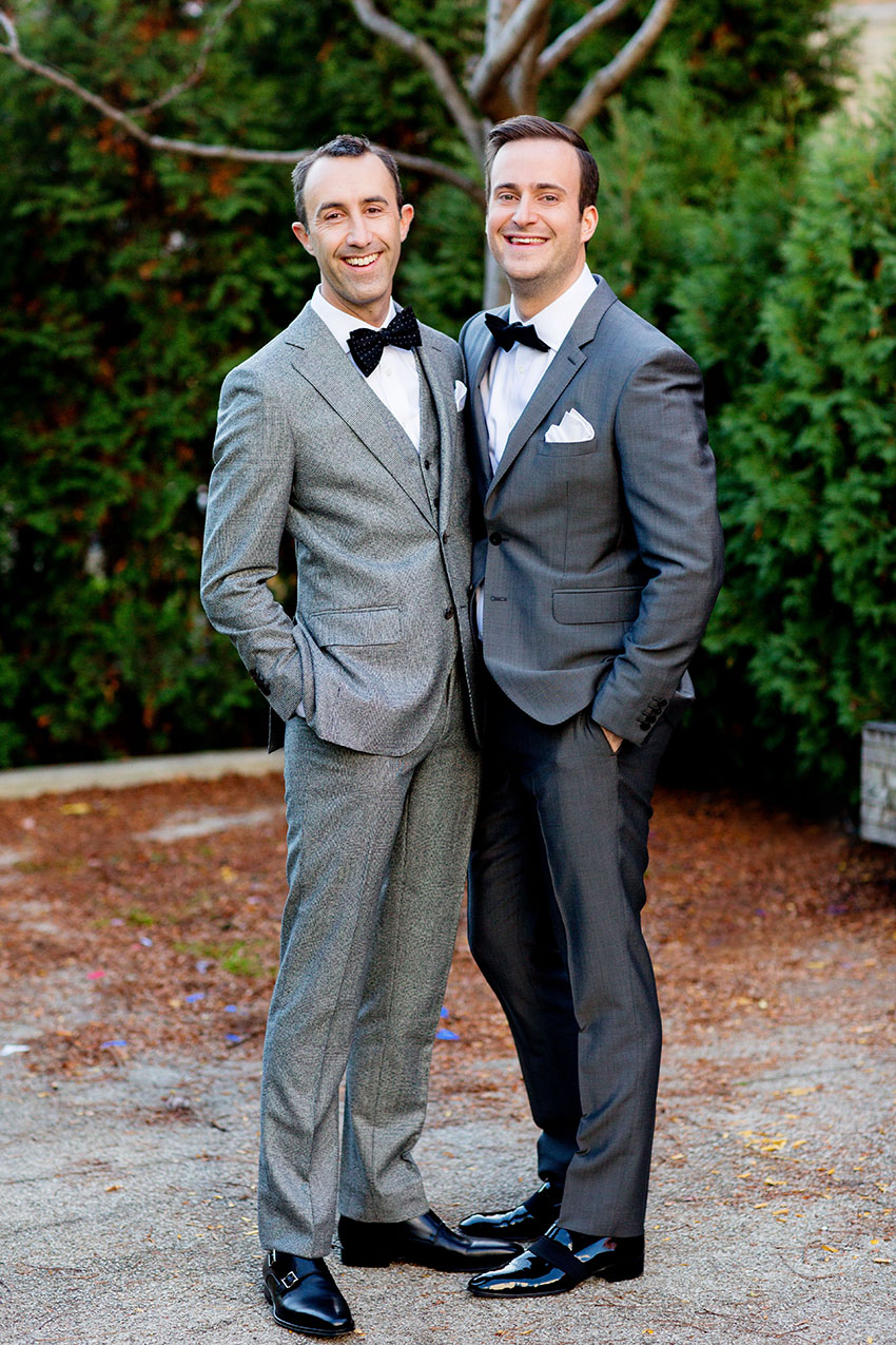two grooms by chicago wedding photographer olivia leigh