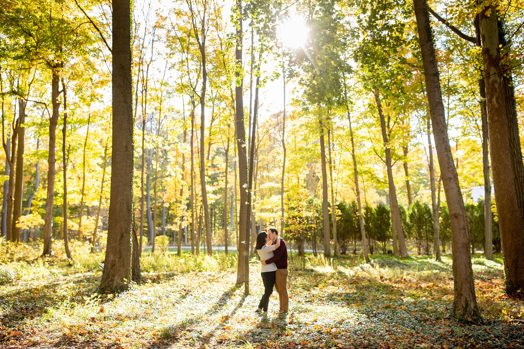 new buffalo engagement session in the fall