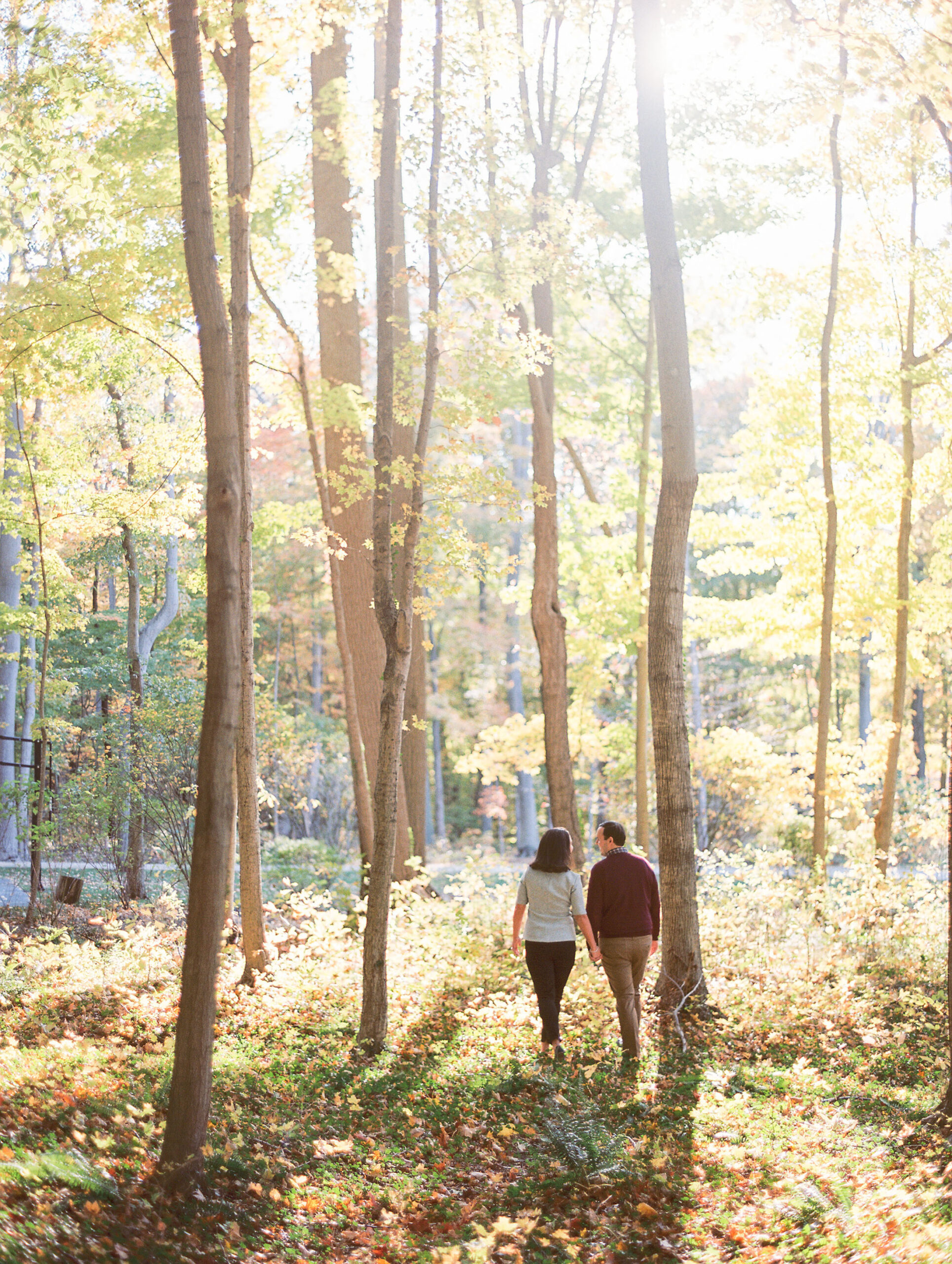western michigan fall engagement session