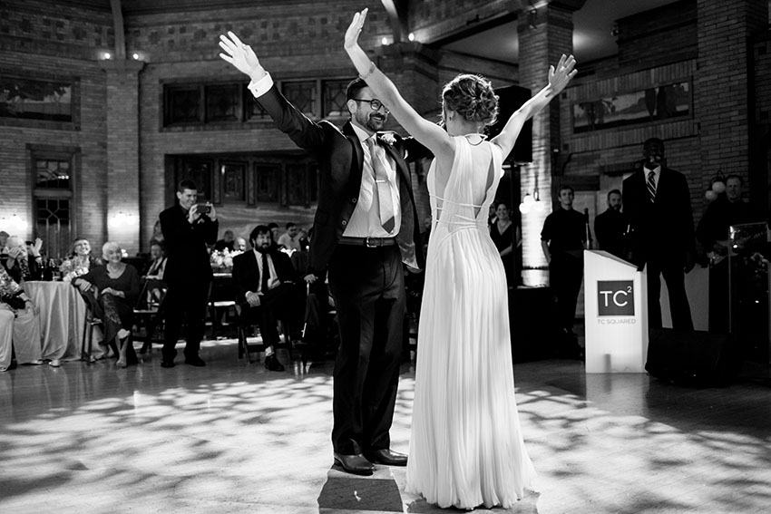 first dance at cafe brauer in chicago