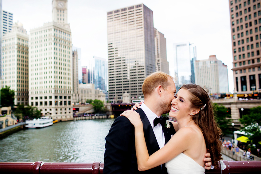 chicago wedding photos in the city