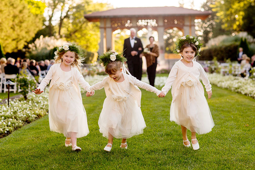 flower girls at armour house