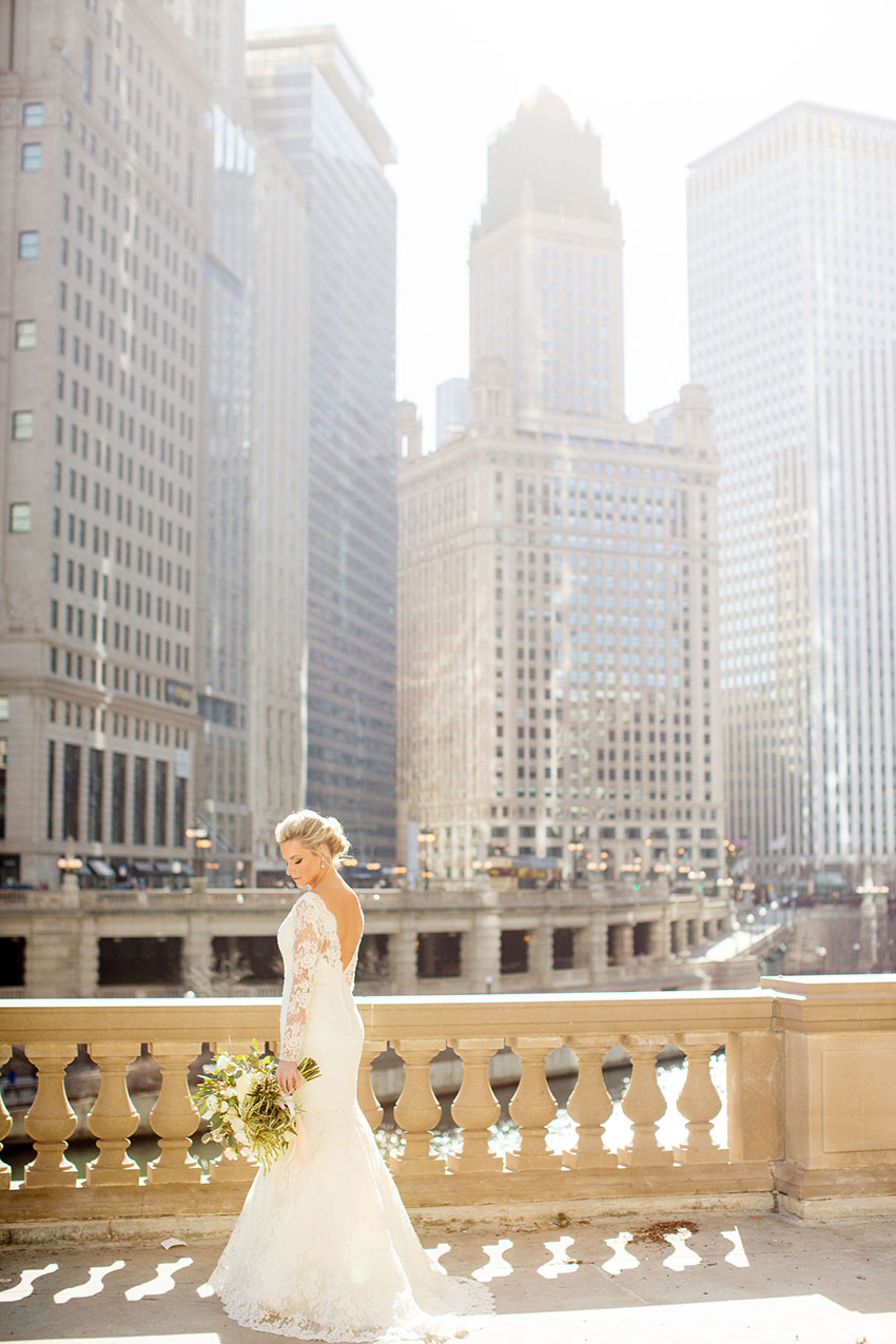 romantic chicago wedding photos
