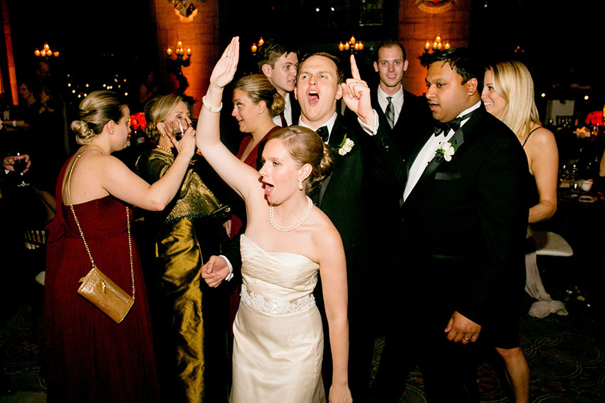 university club chicago wedding photos reception dancing